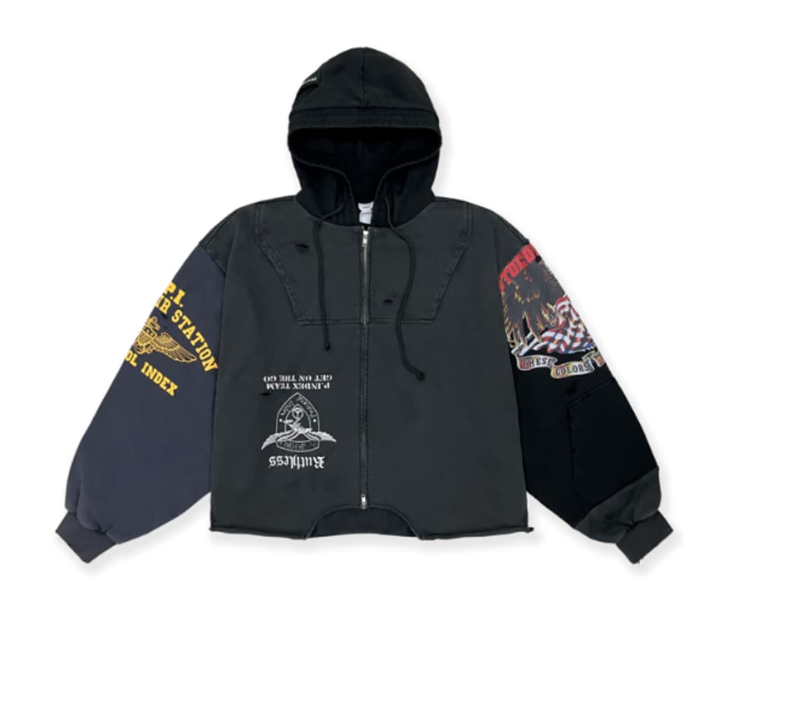 [3] 프로토콜 인덱스 업사이드다운 집 후디 블랙 상품이미지1