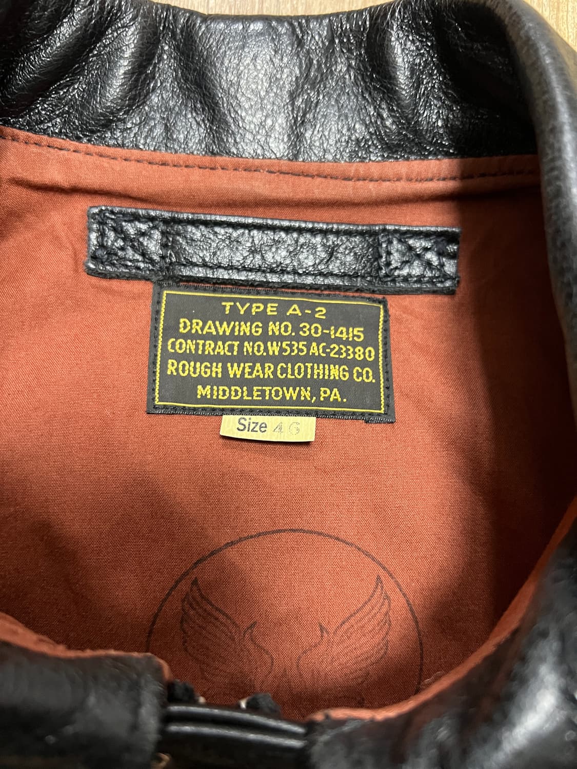 택포75) 아카펠라클로딩 A-2 자켓 46 홀스하이드 말가죽 a2 상품이미지3