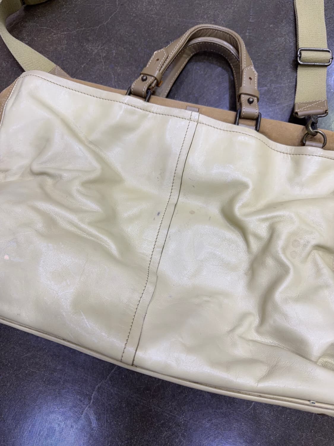 AXE Iketei 실링백 레더 보스턴 토트백 크로스 멀티포켓 가방 상품이미지6