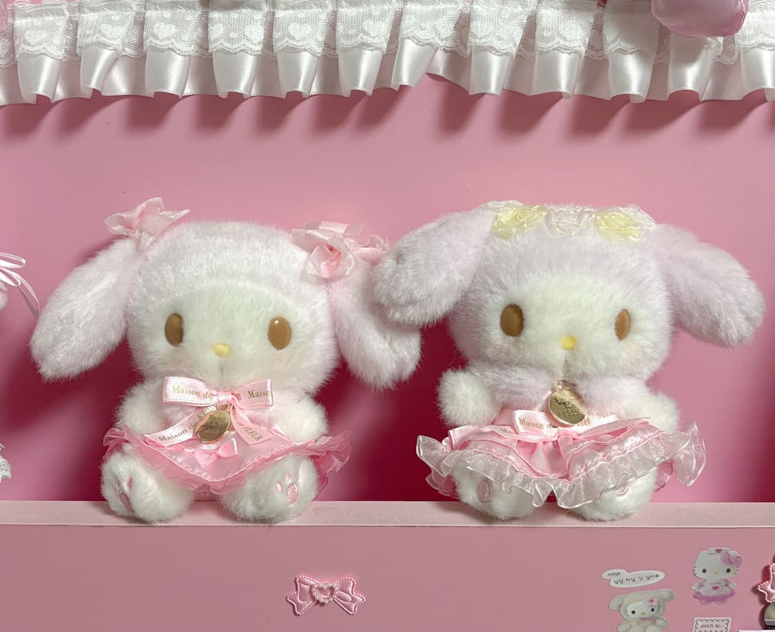 최저가/레어템) 산리오 메종드플뢰르 마이멜로디 마스코트 2종 일괄 상품이미지1