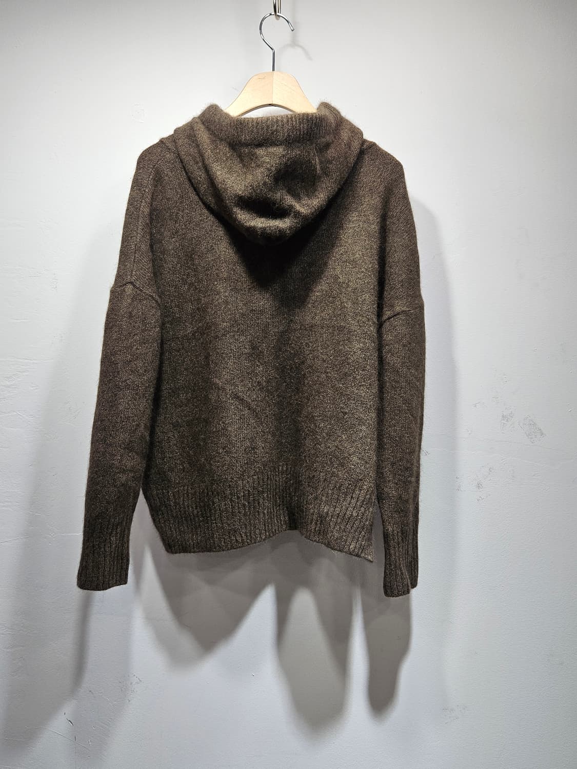 브라운 후드 니트 상품이미지8