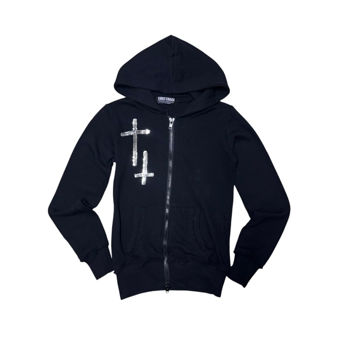 닉낵 비즈 디테일 슬림핏 후드집업 상품이미지1