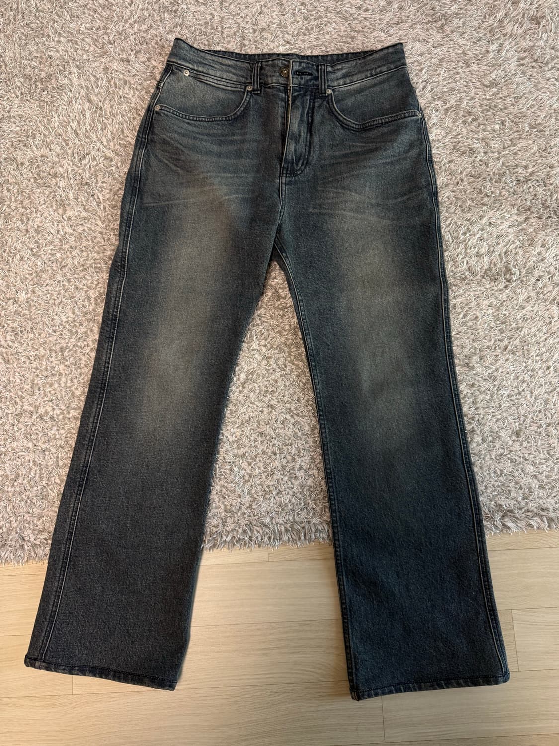 벨리에 플레어 데님팬츠-인디고 상품이미지2