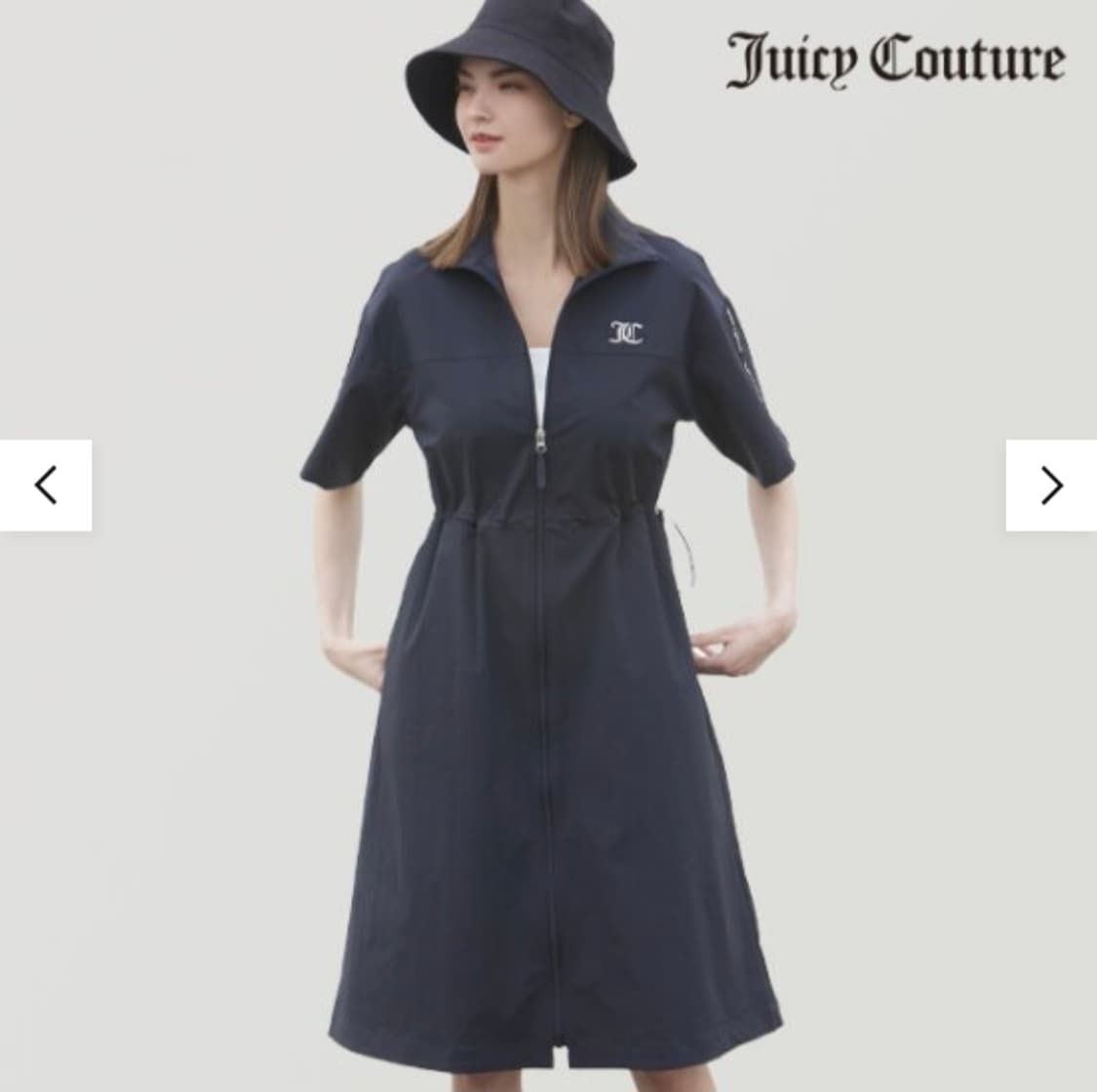 쥬시 꾸뛰르 아노락 반팔 집업 롱 자켓 원피스 L 100사이즈 새상품급 상품이미지9