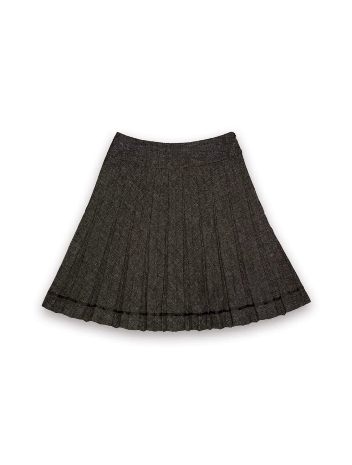 빈티지 브라운 미디 플리츠 스커트 상품이미지1