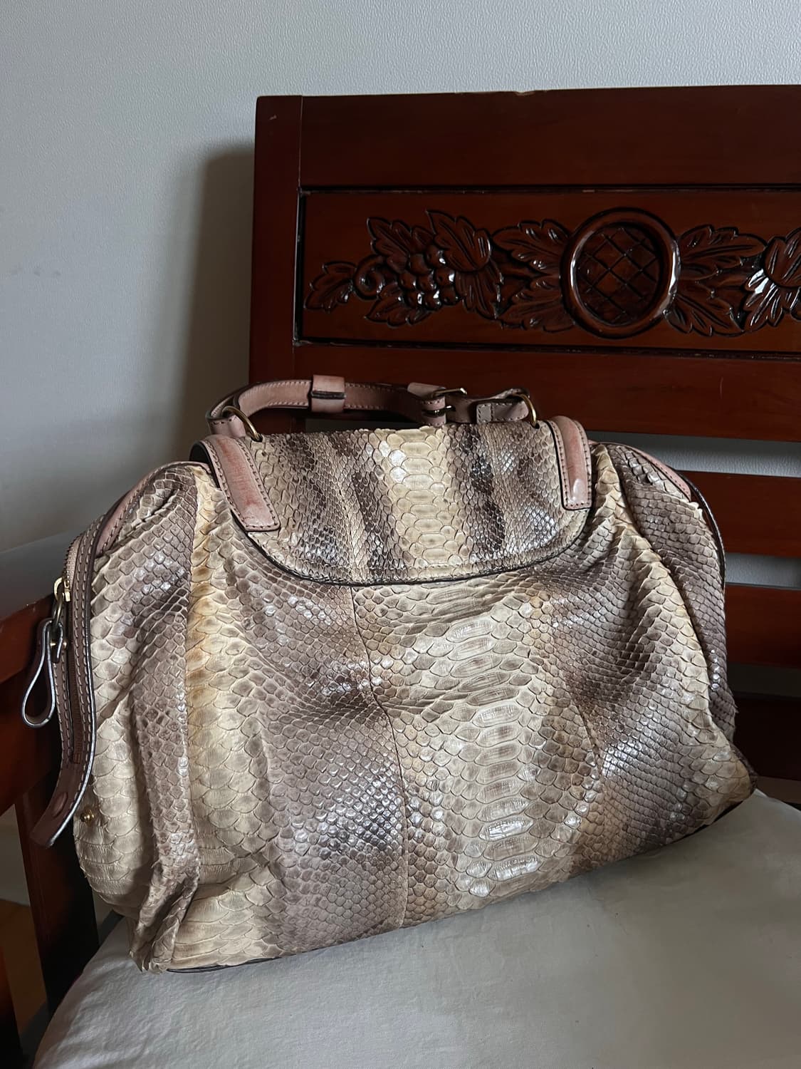 Andrea mabiani Real Anaconda Tassel Bag  상품이미지3