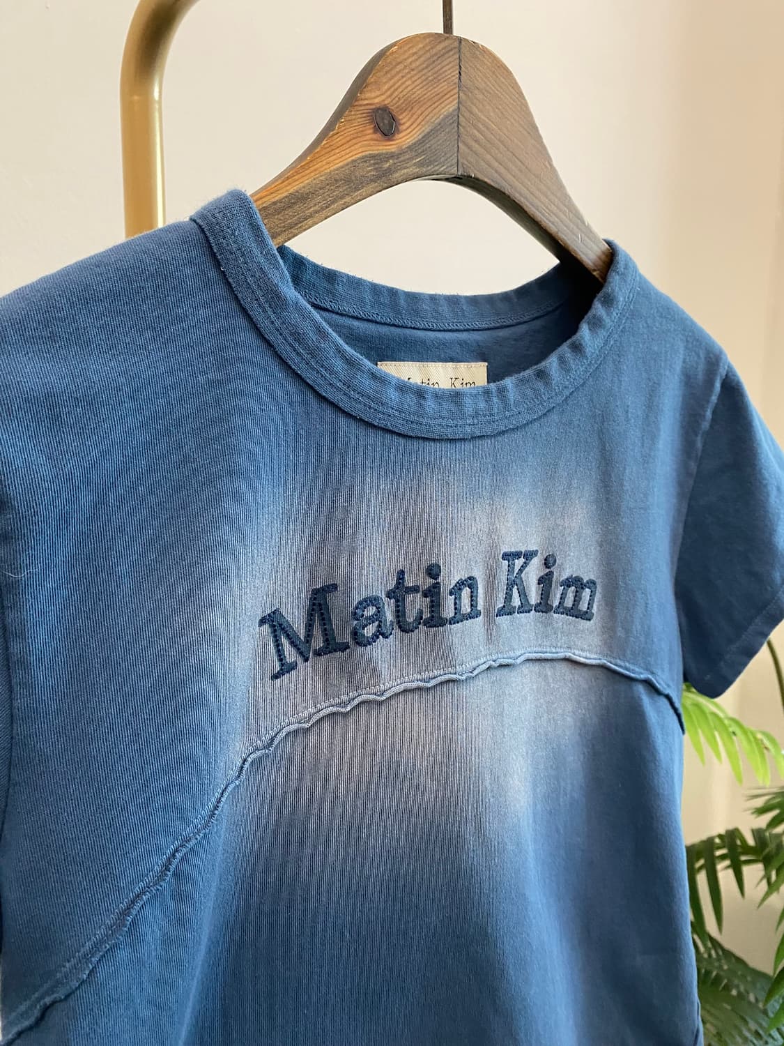 [M]마뗑킴 피그먼트 컷 크롭 반팔티 상품이미지2