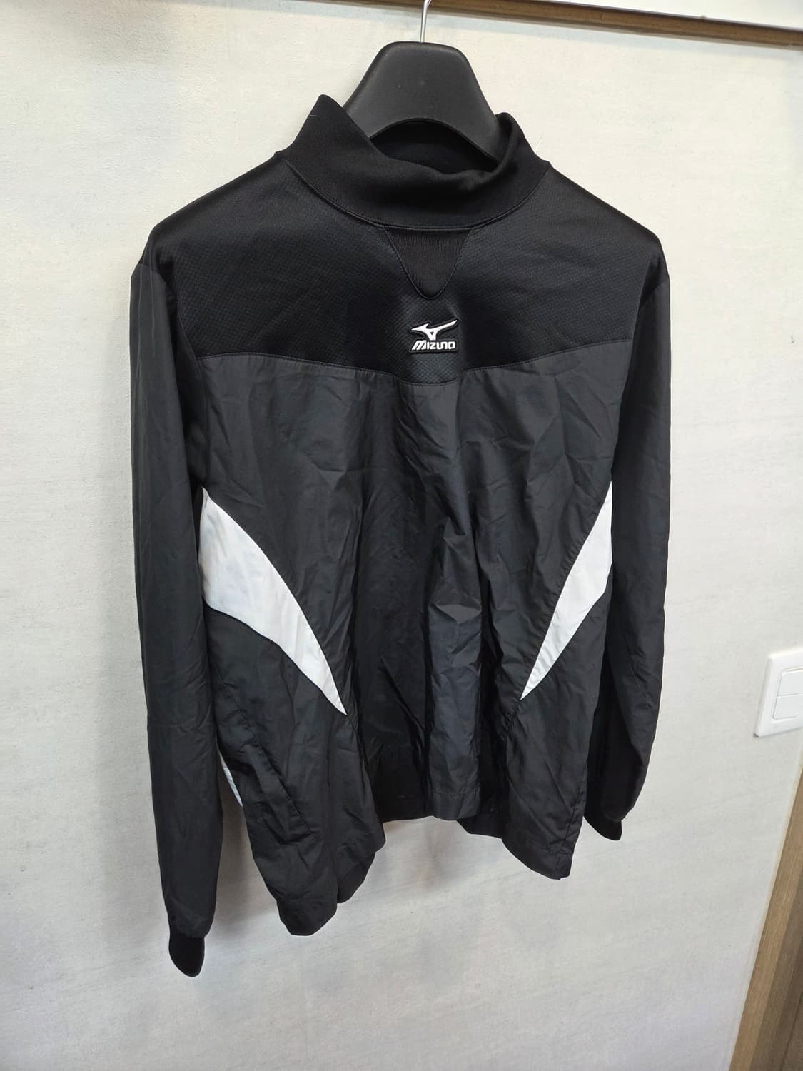 미즈노 센터로고 베이스볼 풀오버 웜업 자켓 m 상품이미지5