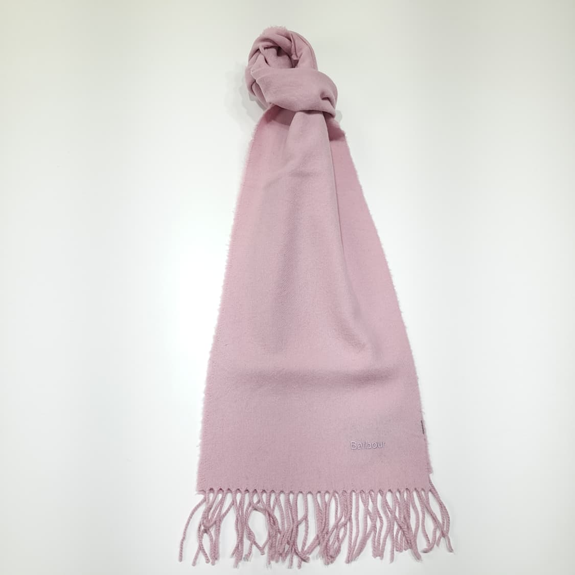 MX649 바버 90s 스코틀랜드판 램스울 더스티핑크 머플러 목도리 상품이미지1