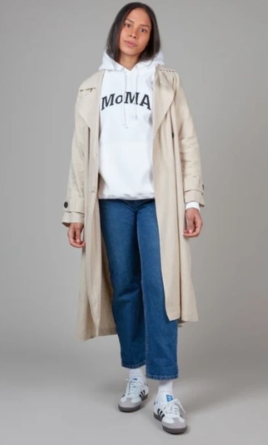 MOMA 흰색 자수 후디 XL 새상품 상품이미지1