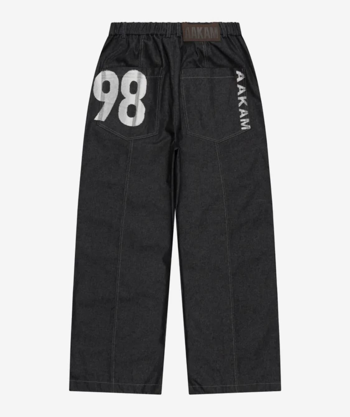 아캄 98 Printed Knee Pin-tuck Denim Pants 상품이미지1