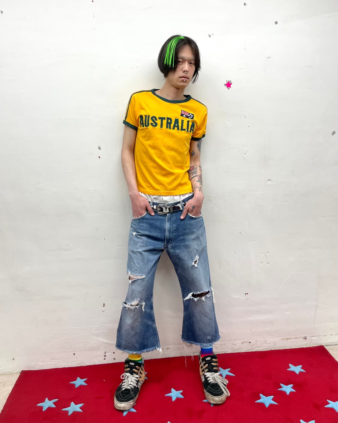 Australian flag orange T-shirt 상품이미지5