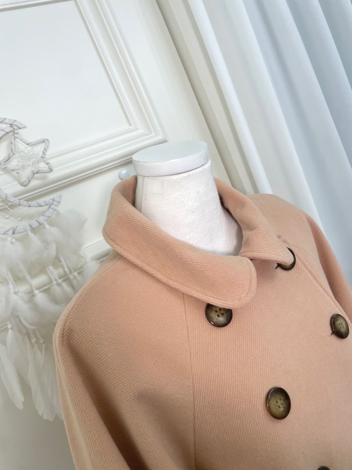 coral beige cute mori coat(size-M) 상품이미지6
