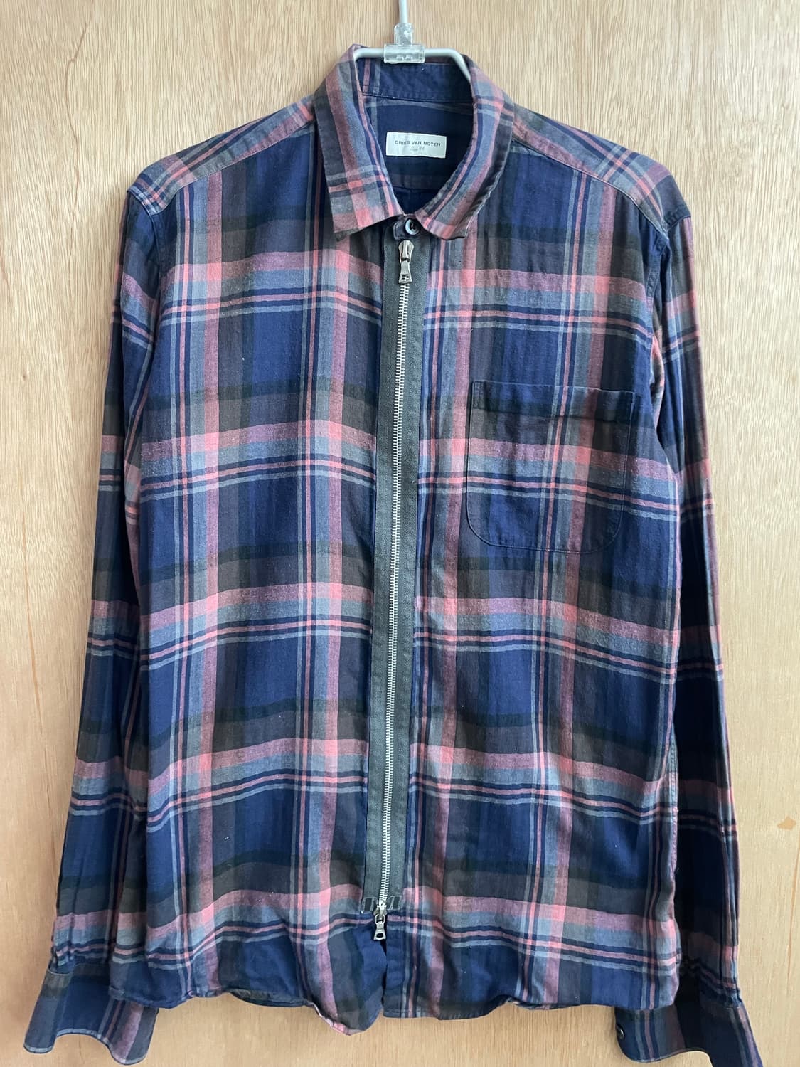 드리스반노튼 체크 집업 셔츠 상품이미지5