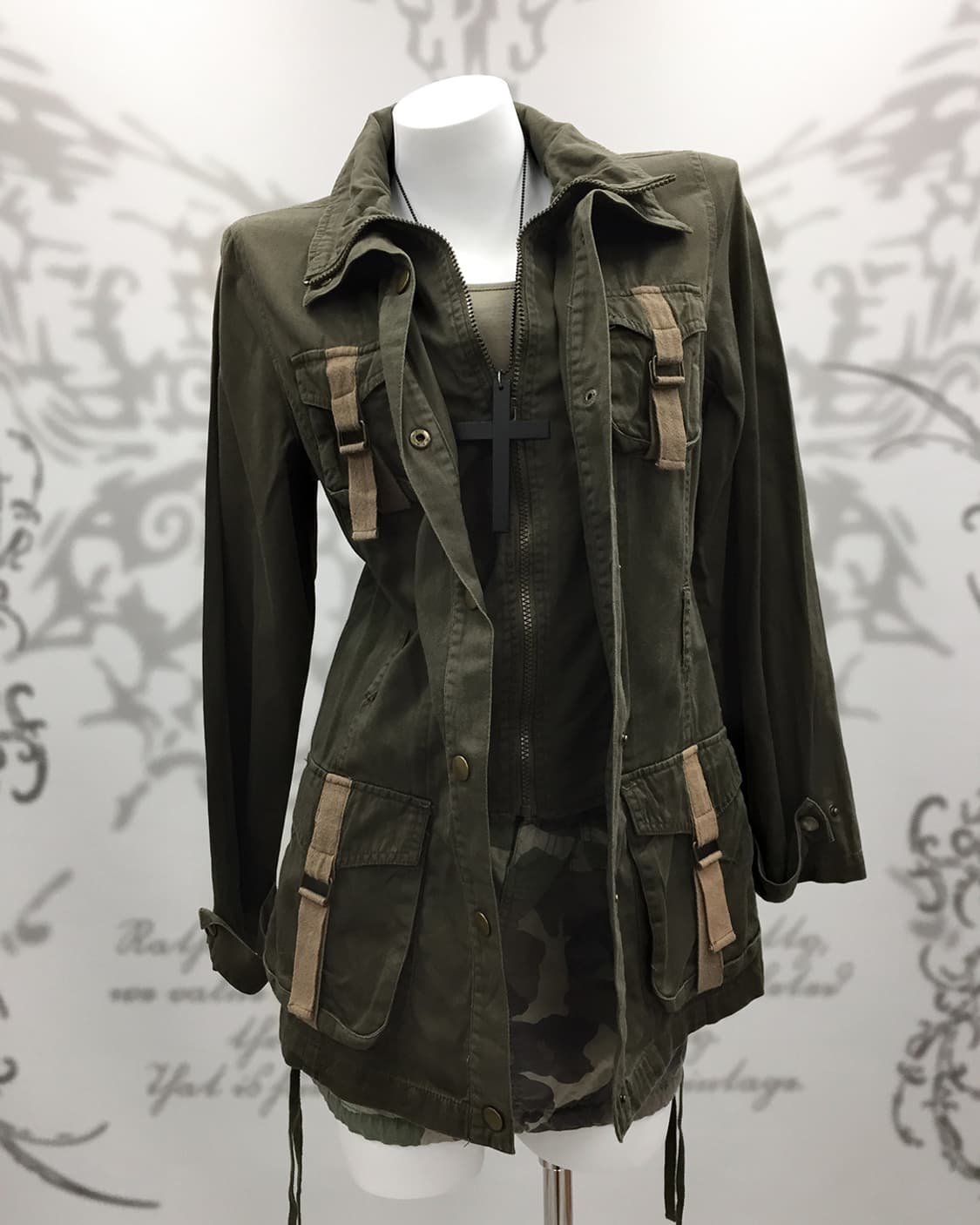 Grunge double zip jacket 상품이미지3