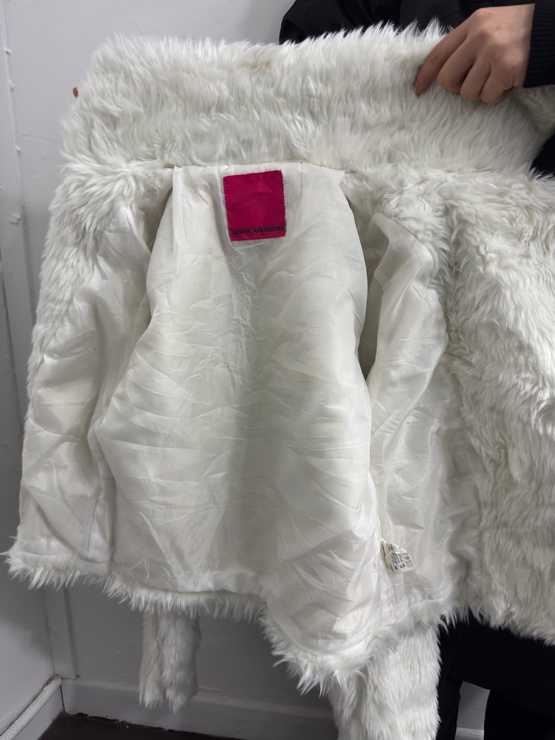 anita arenberg white fur jacket 상품이미지5