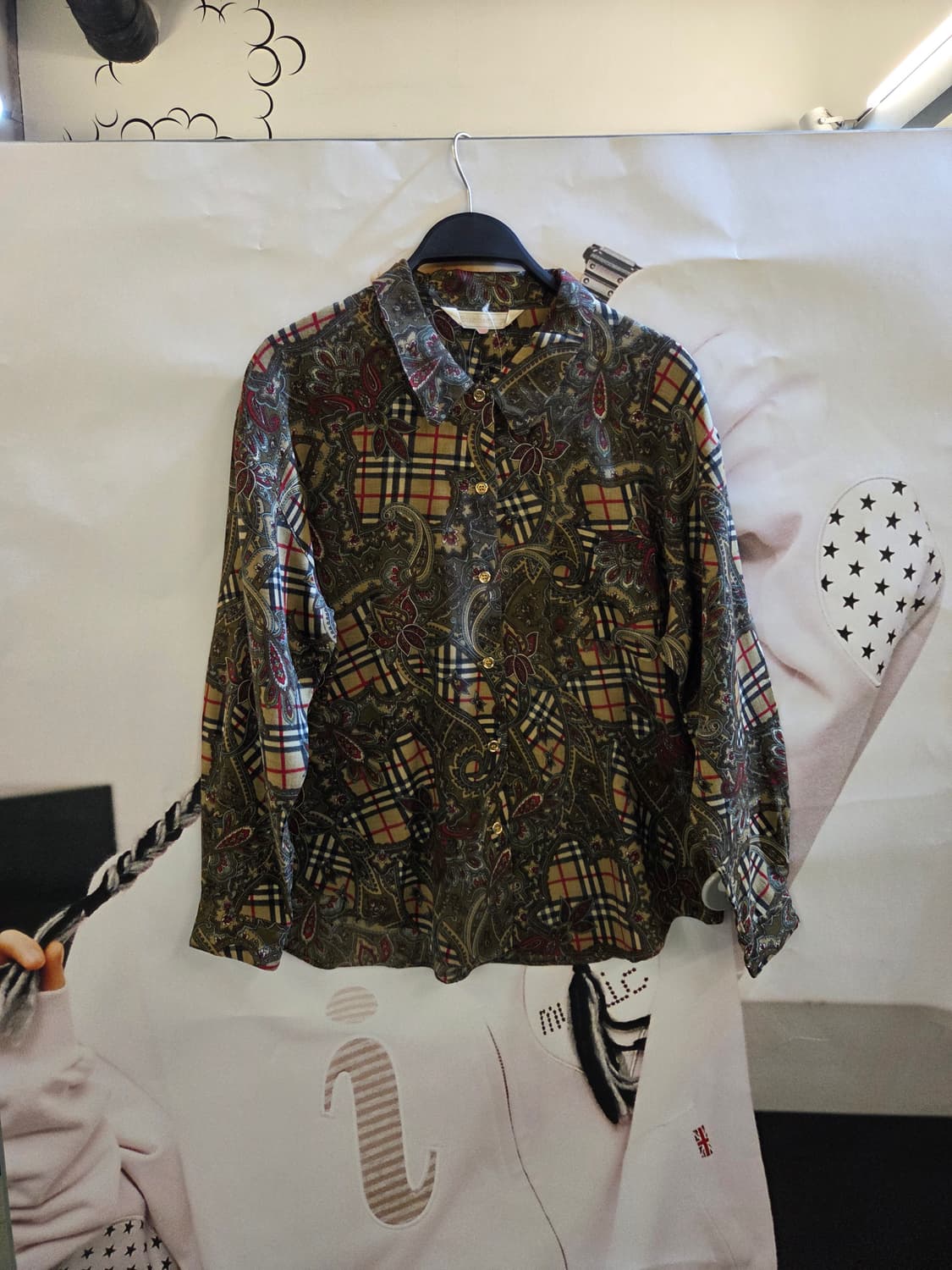 BURBERRY 버버리 노바체크 페이즐리셔츠💯 상품이미지3