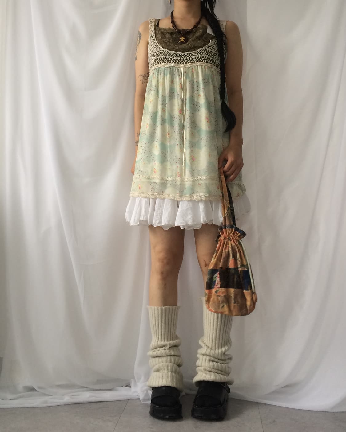 Crochet point pattern sleeveless 상품이미지6