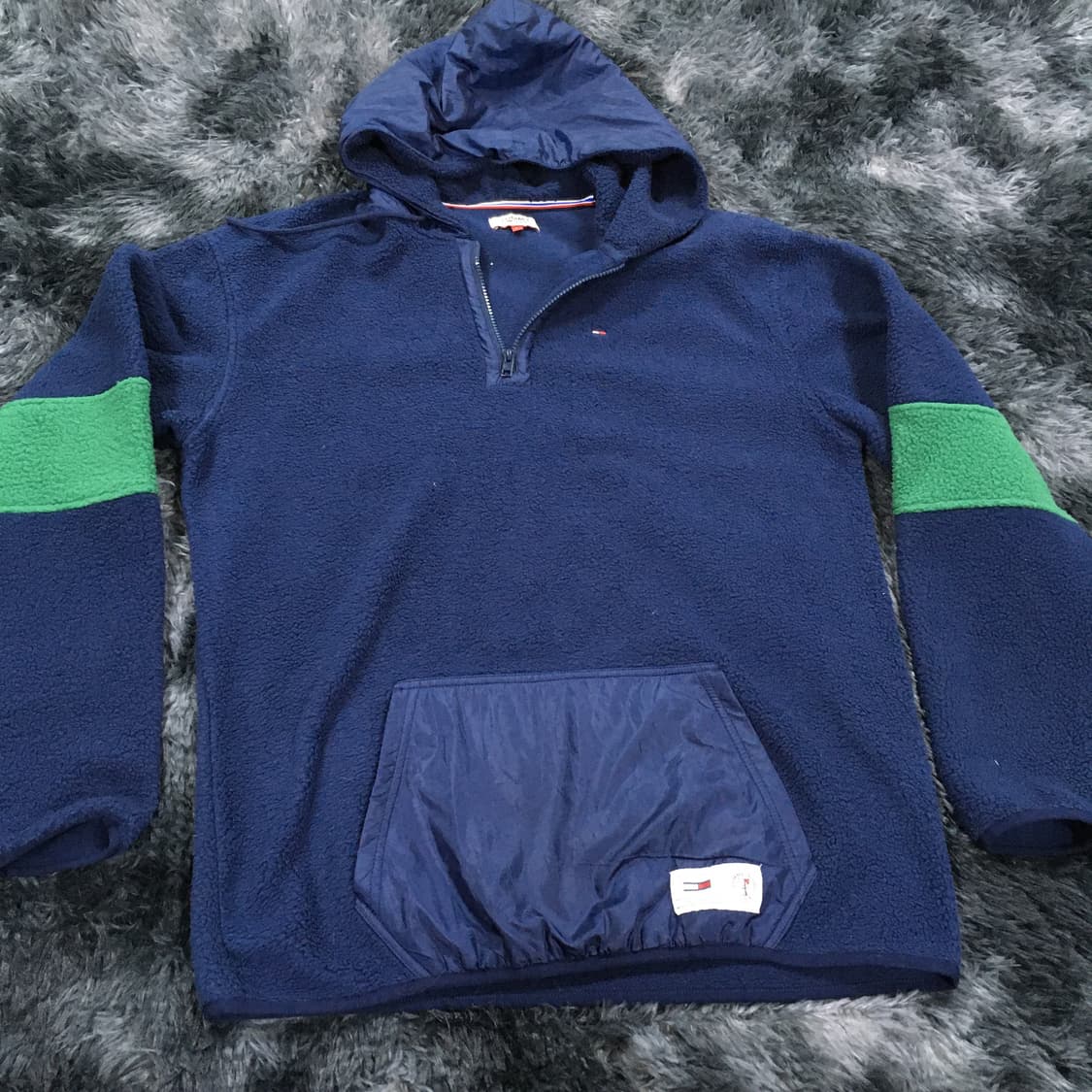 투티/0242 타미힐피거 진스 뽀글이 플리스 배색 라인 상품이미지2