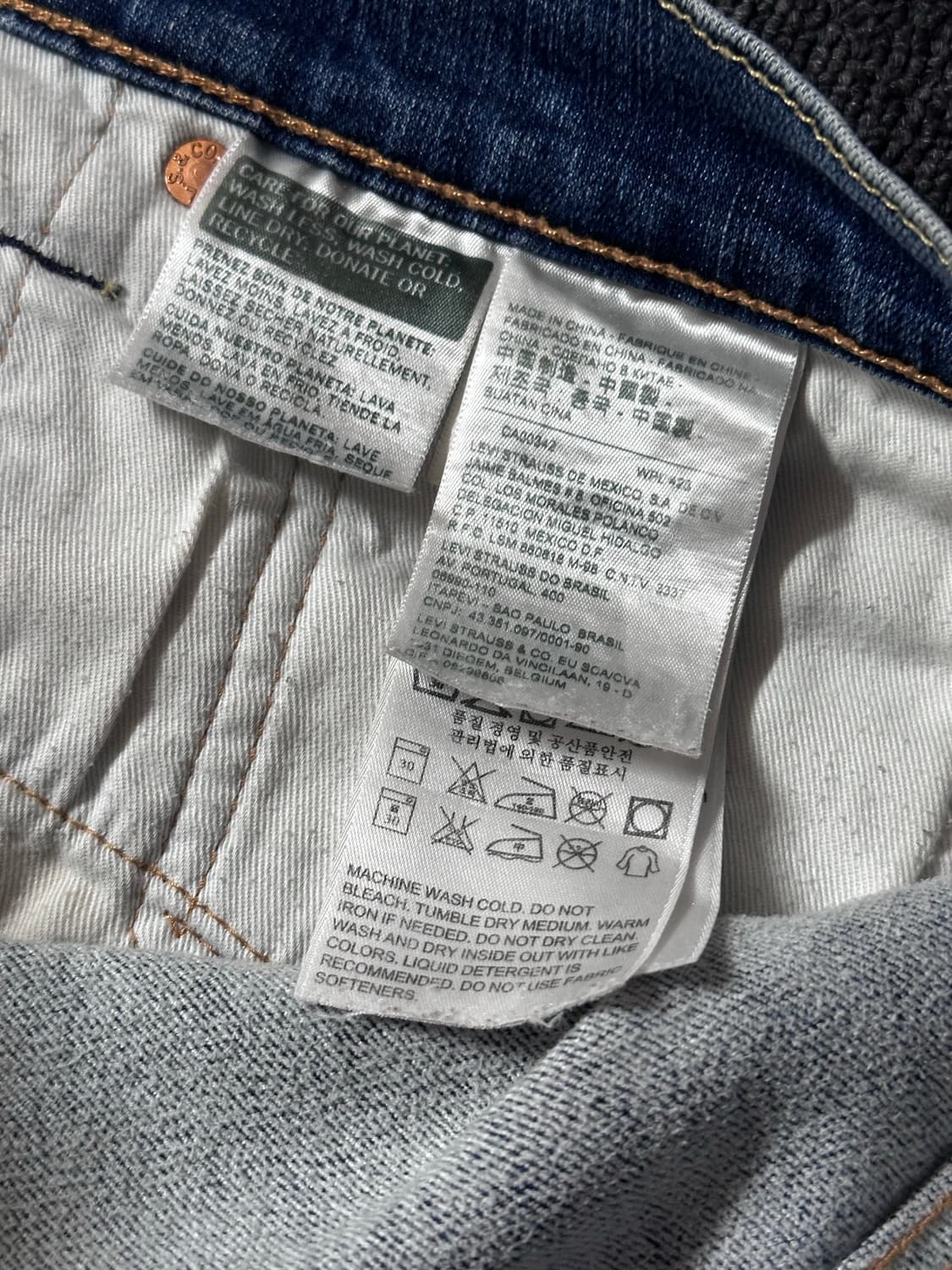Levi’s 511 슬림핏 연청 라이트블루 데님 팬츠 상품이미지7