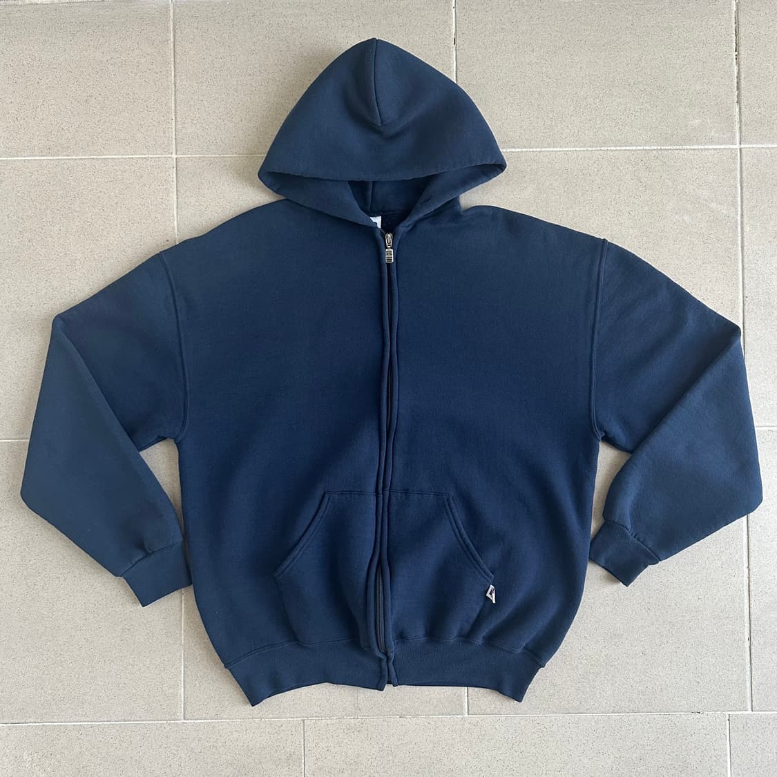 90s 빈티지 러셀 후드집업 네이비 XL USA 상품이미지1