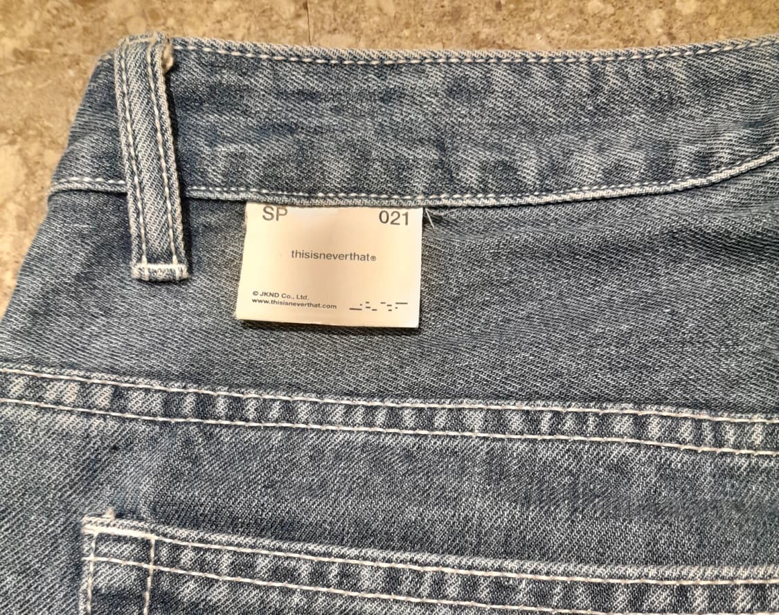 💥디스이즈네버댓 데님 스티치 팬츠 (M)
 상품이미지9