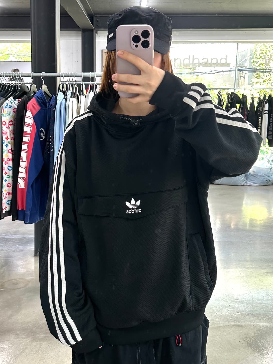 아디다스 파이어버드 아노락 블랙 상품이미지3