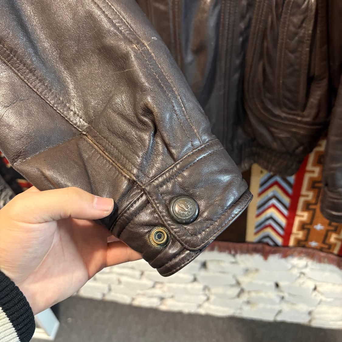 SORDOPA 빈티지 양가죽 봄버자켓 상품이미지5