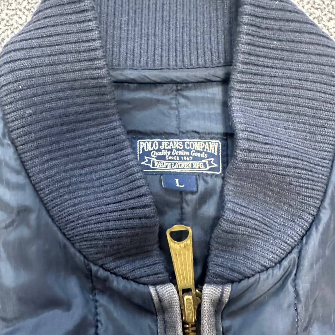 폴로랄프로렌 퀄팅 자켓 네이비 상품이미지3