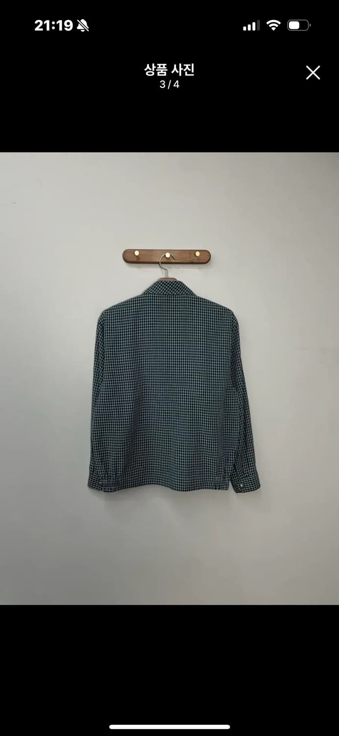 입생로랑 체크 블루종 자켓 A3342 상품이미지4