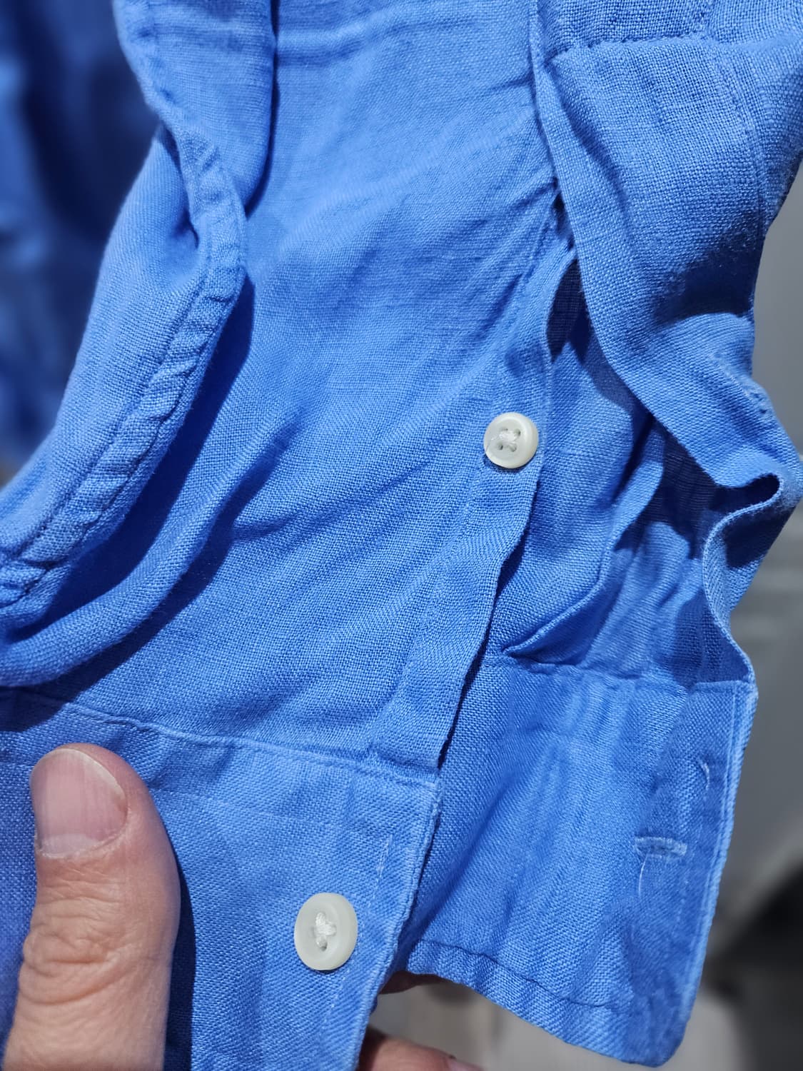 폴로 랄프로렌 린넨셔츠 L 블루 상품이미지5