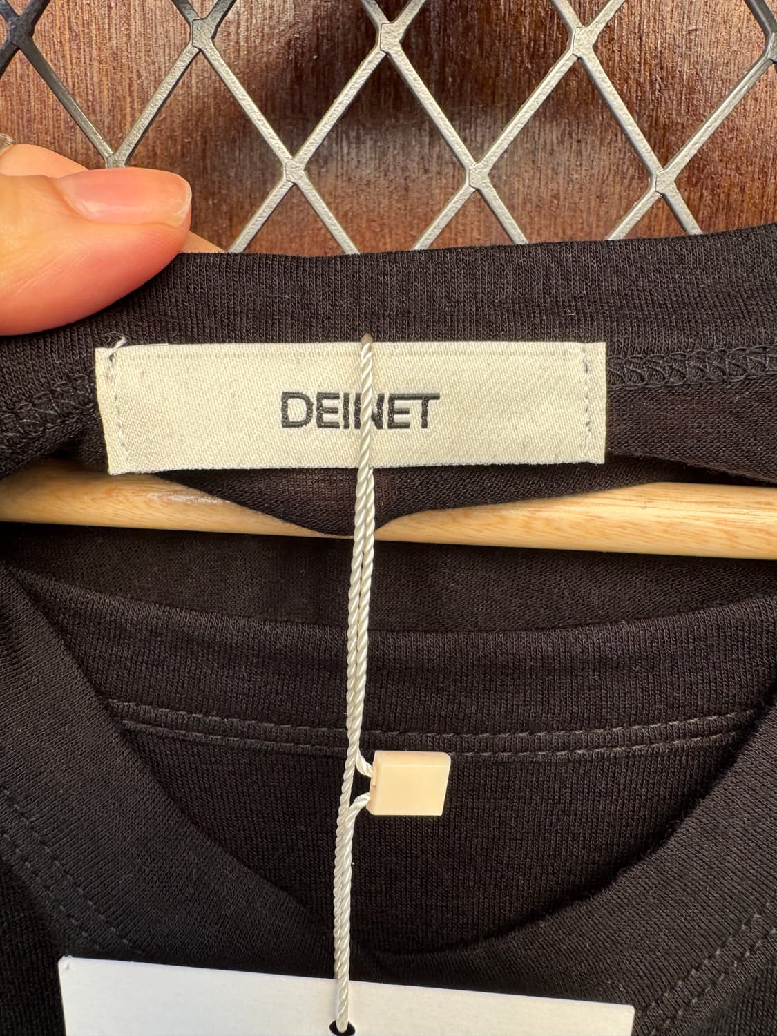 DEINET 다이닛 인애아웃 레이어드 홀터 블랙 롱슬리브 탑 새상품 상품이미지6