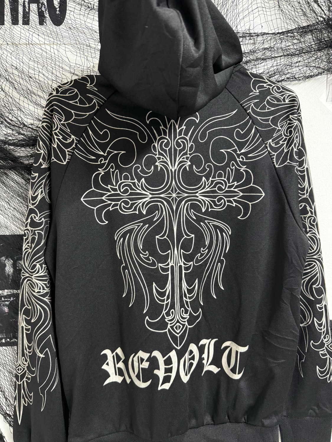 00s gothic mood hood zip up 상품이미지3