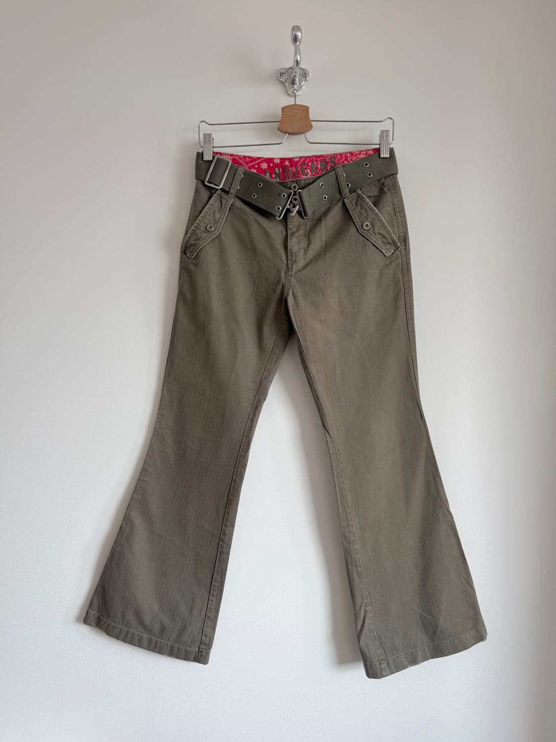 Pre owned 벨트 부츠컷 팬츠 상품이미지1