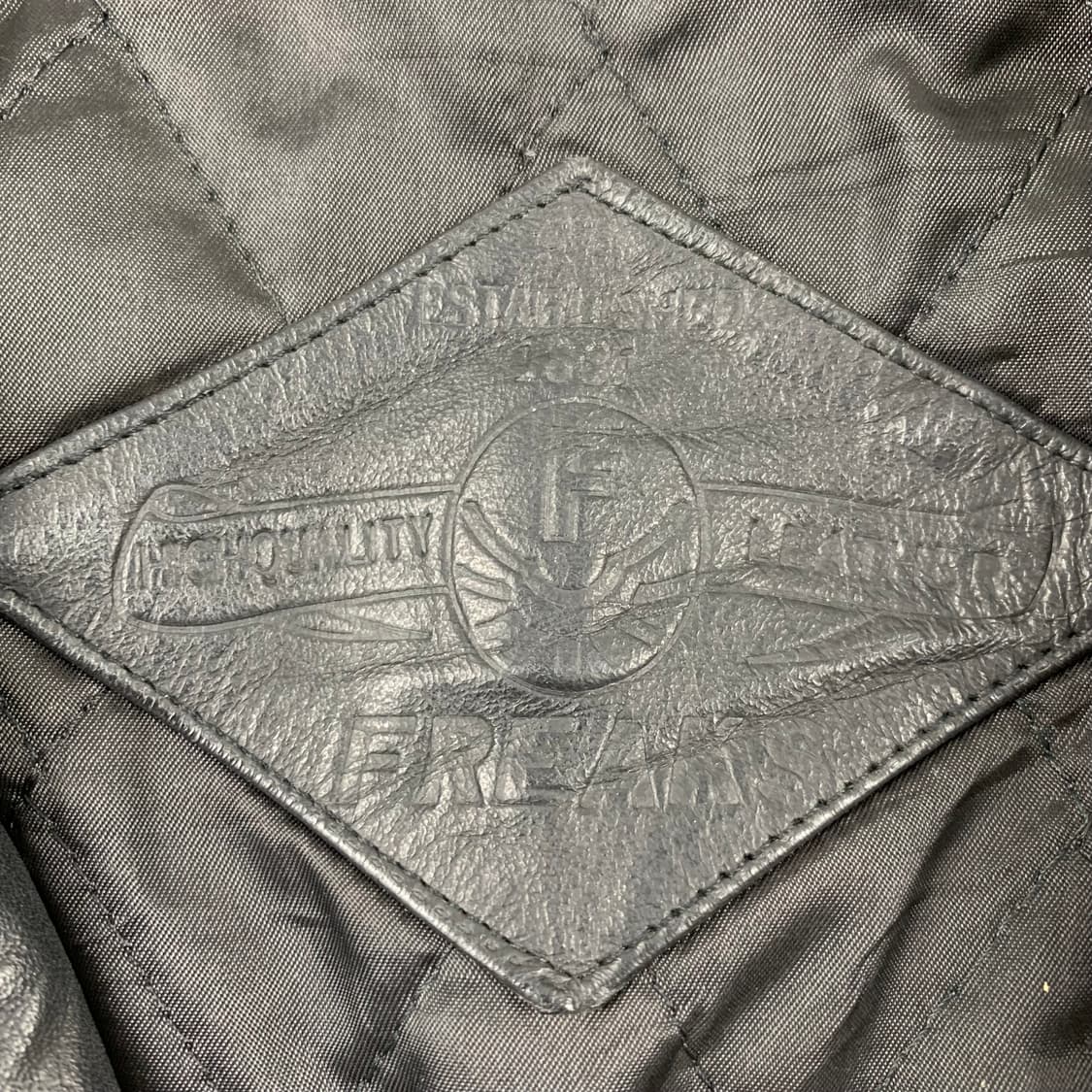 FREAKS 일본빈티지 카우레더 카코트 자켓 블랙 상품이미지5