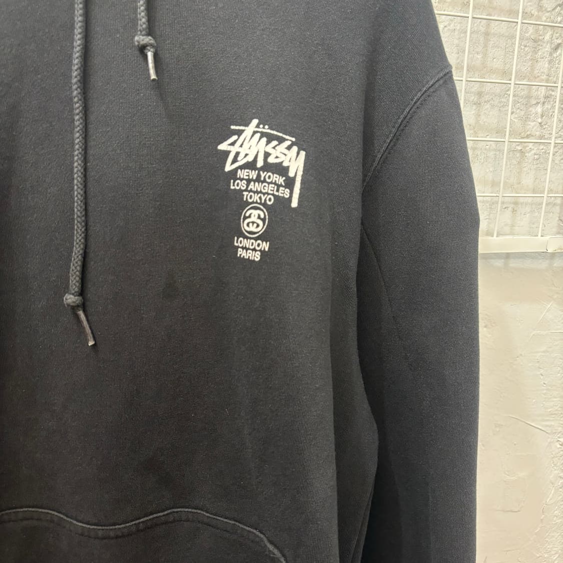 스투시 월드투어 블랙 후드티 M 상품이미지9
