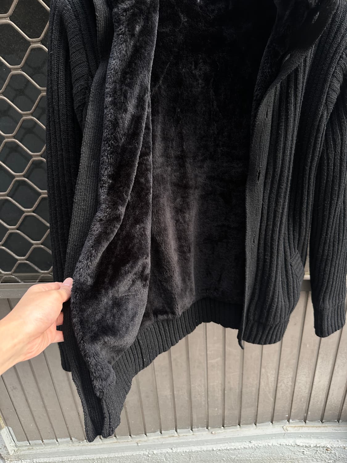 Rare vintage knit fur jacket 상품이미지6