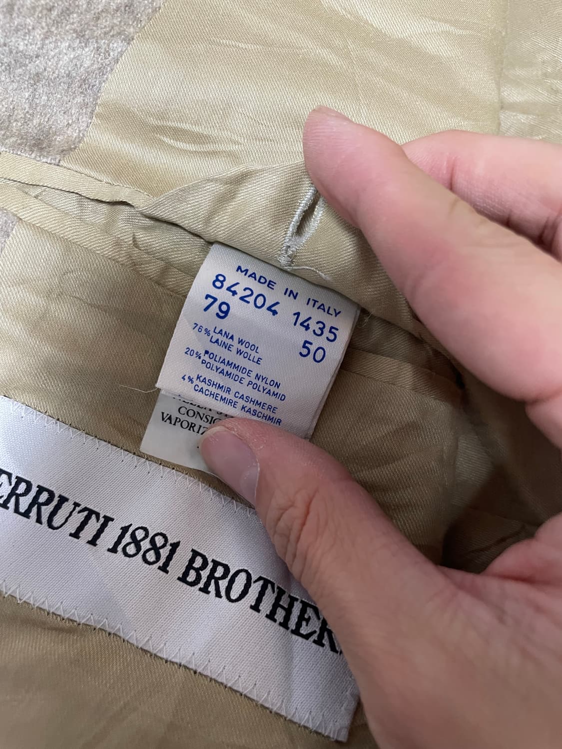 이태리제 체루티 캐시미어혼방 블레이저 사이즈 105~110 상품이미지6