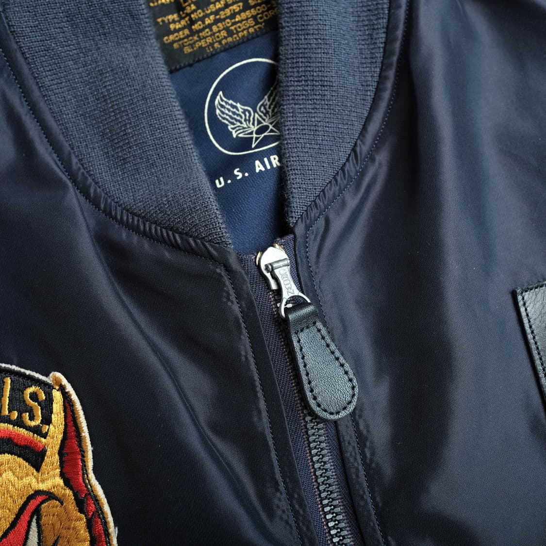 버즈릭슨 L-2A 패치 플라이트 자켓 42사이즈 에어포스 블루 상품이미지7
