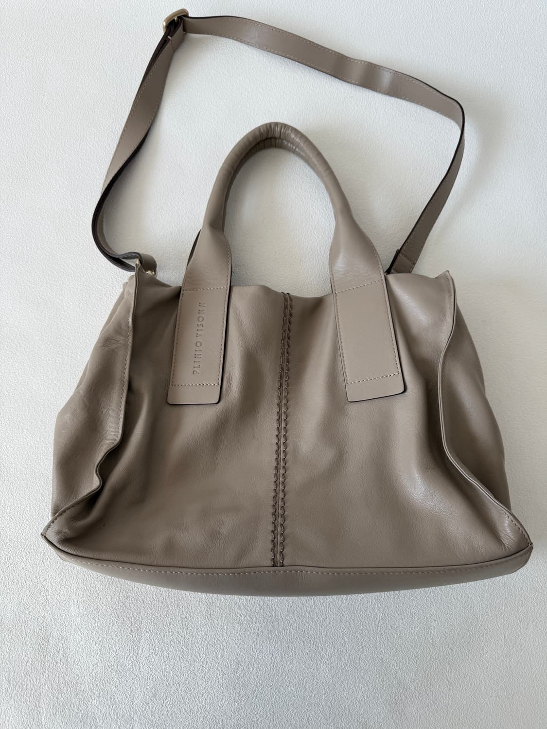 PLINIO VISONA 레더 크로스 토트백(ITALY) 상품이미지2