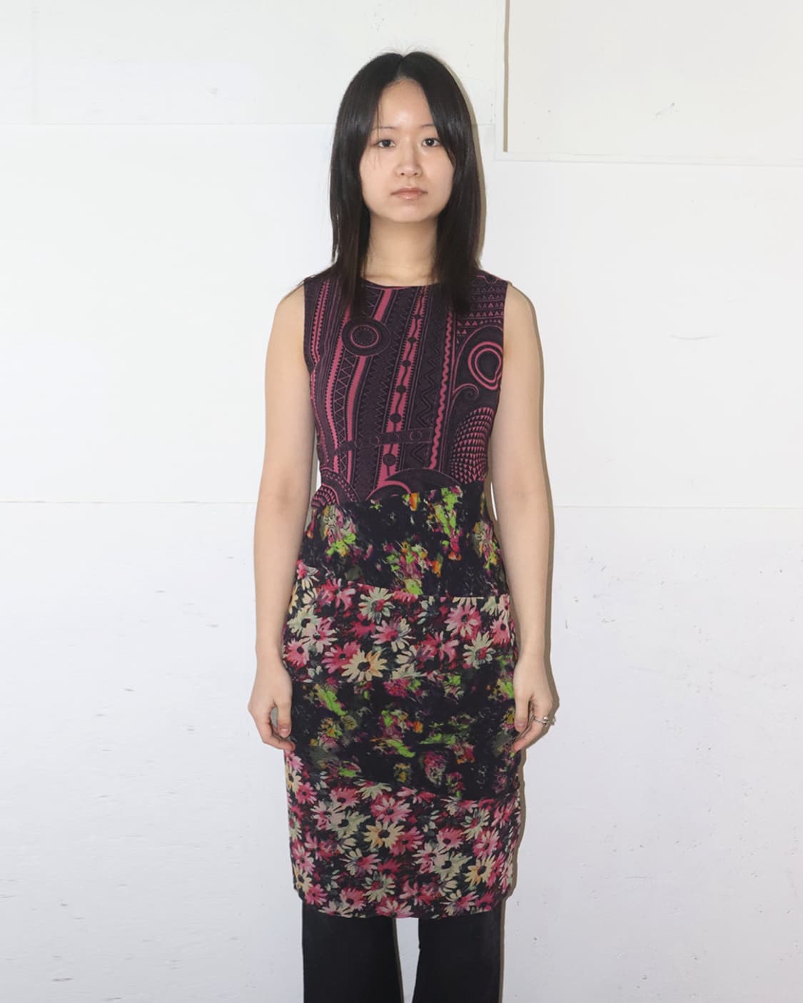 장 폴 고티에 플라워 패턴 원피스 상품이미지1