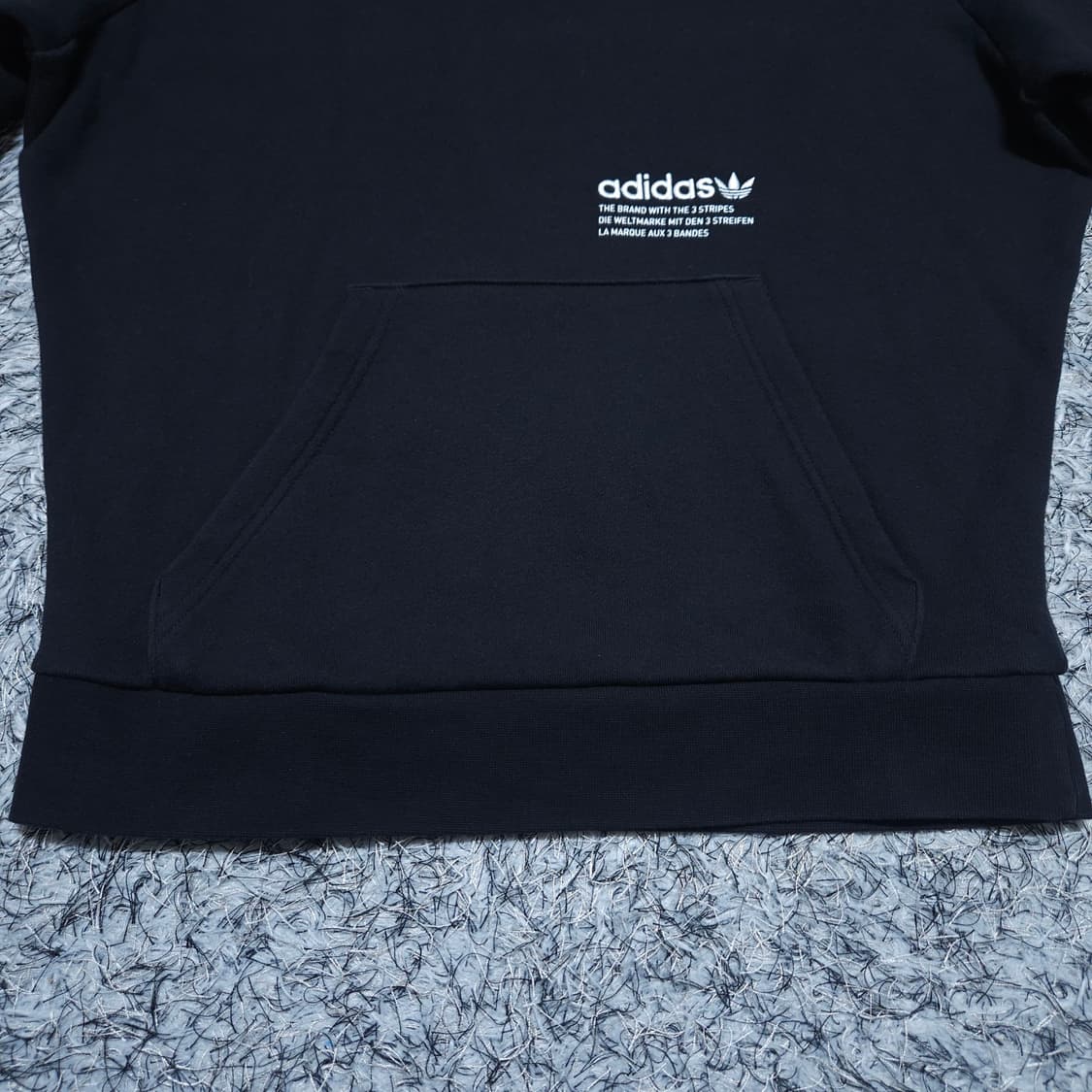 아디다스) M 남자 트라이컬러 후드티셔츠 / 왕눈이샵 상품이미지5