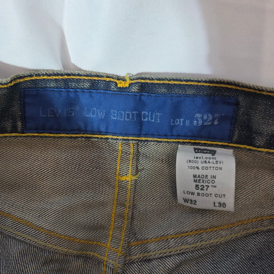 [W32L30]00s 리바이스 527 로우 부츠컷 데님팬츠 상품이미지4