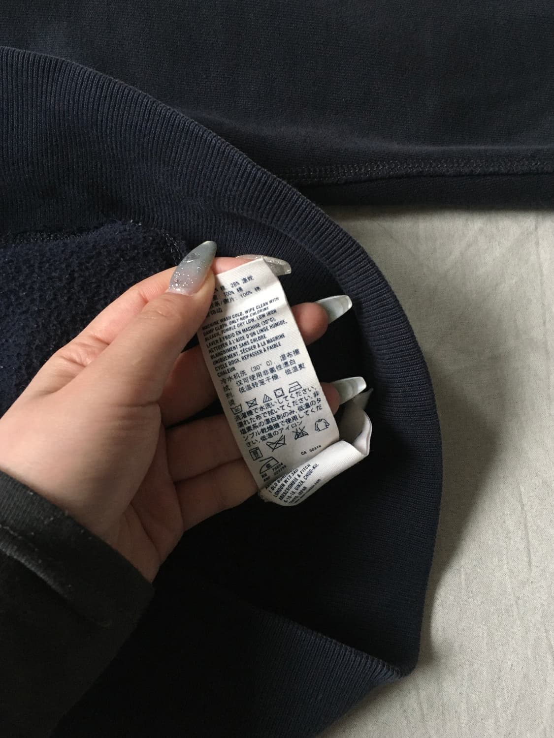 아베크롬비 자수 패치로고 후드집업 상품이미지5