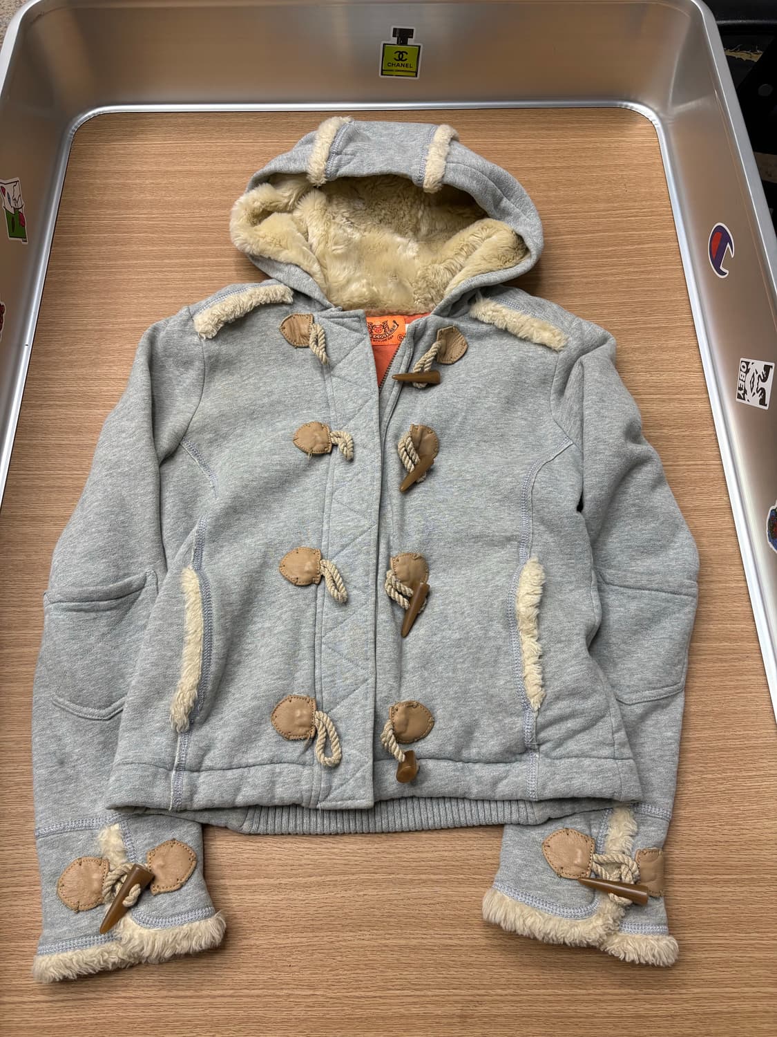 쥬시꾸뛰르 딱붙 더플후드집업 상품이미지1