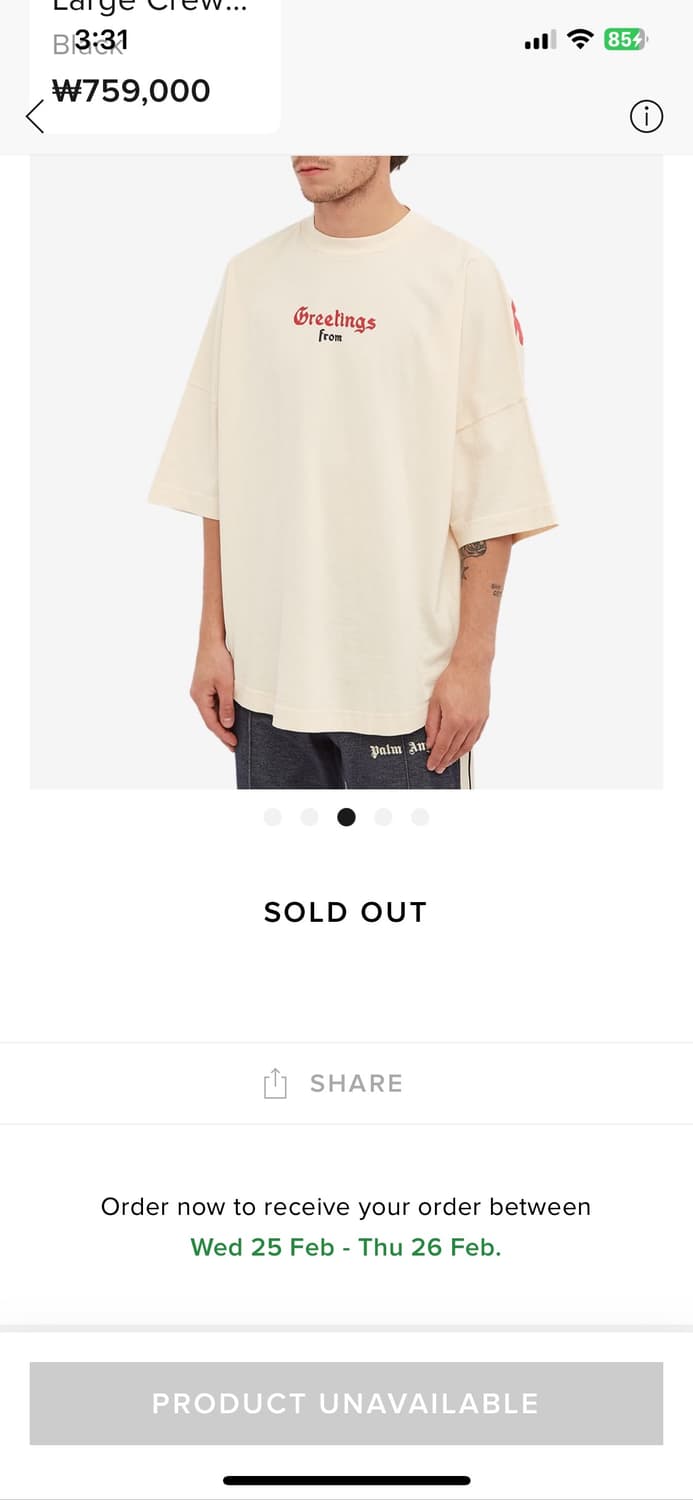 팜엔젤스 캘리포니아 티셔츠 착샷 있음 상품이미지6