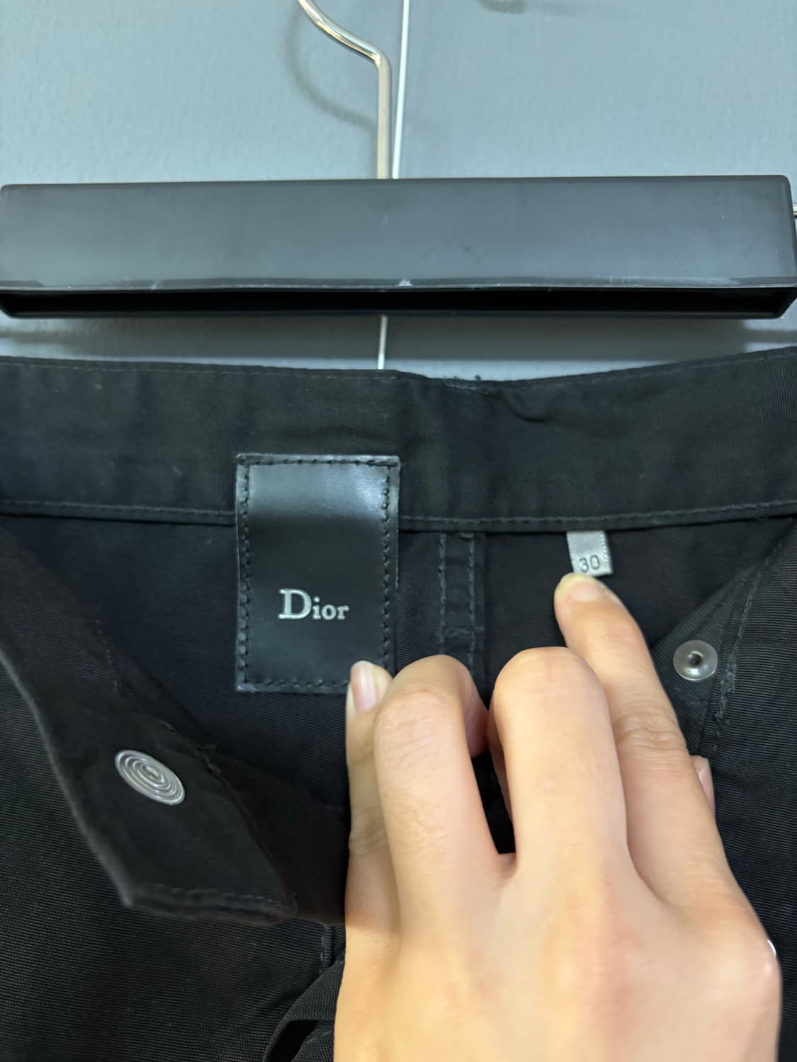 디올옴므 에디슬리먼 와이드 블랙팬츠 상품이미지6