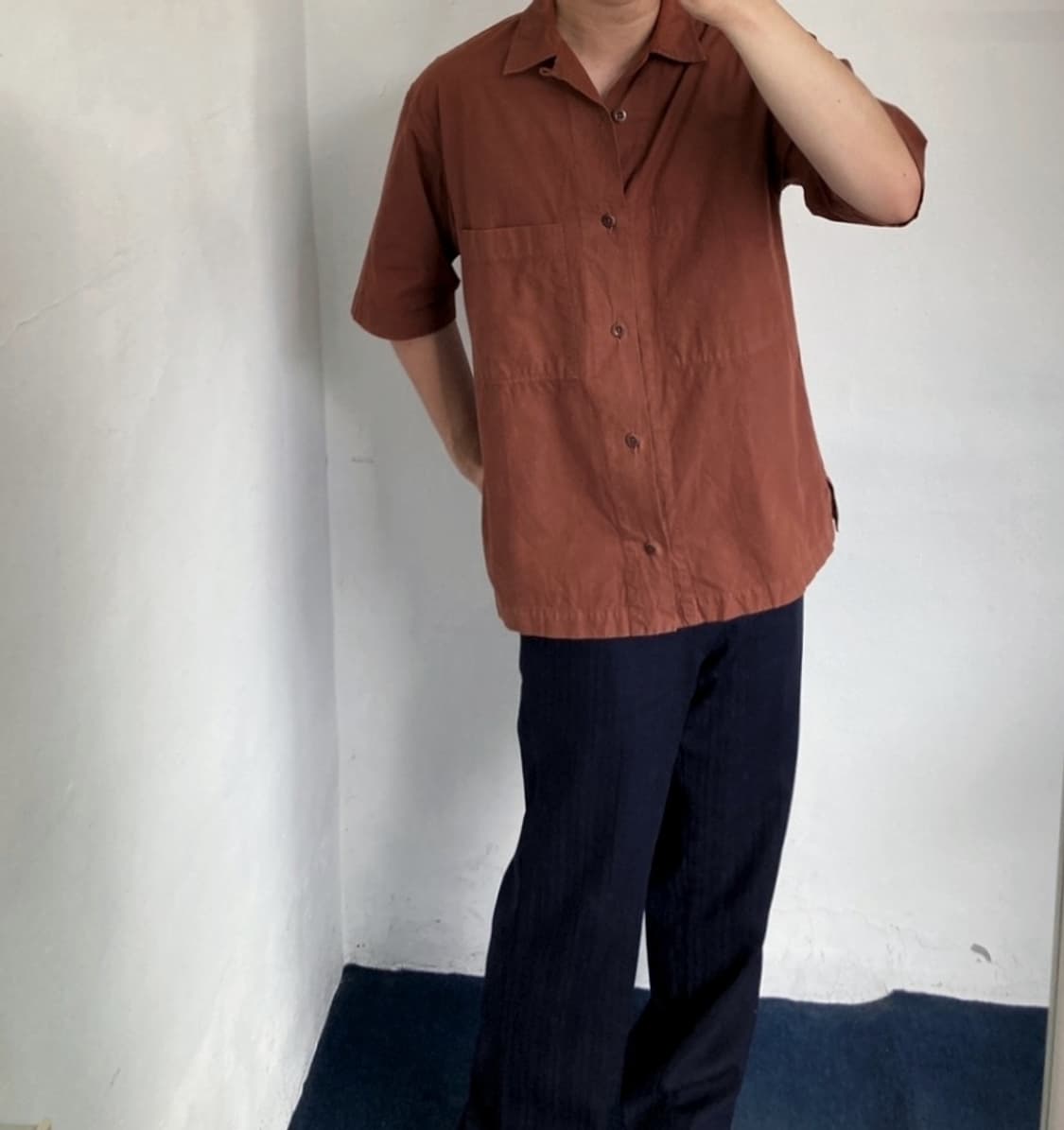 GARMENT DYE BASIC POPLIN SHIRT 상품이미지2