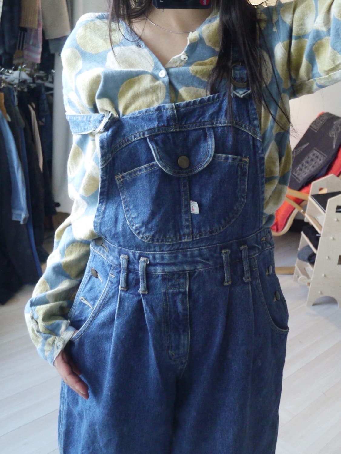 [CHATTY] balloon tapered denim overall 상품이미지2