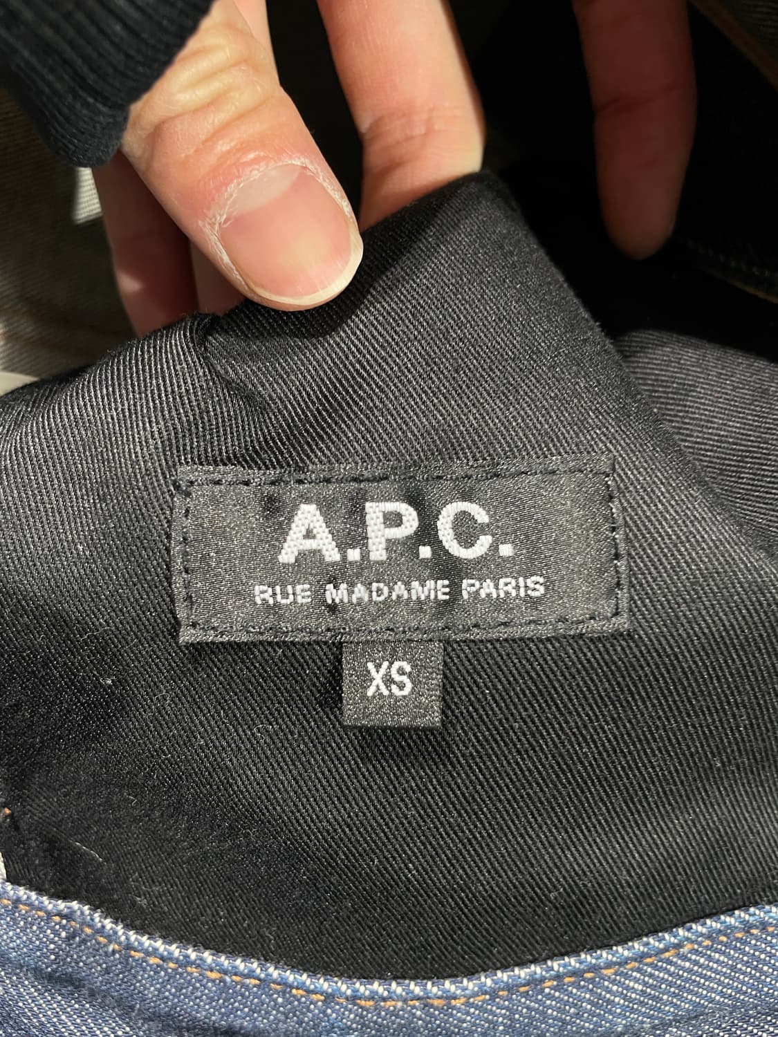 아페쎄 진청 생지 데님 자켓 상품이미지7